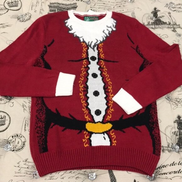 Ugly Santa Claus Christmas Sweater - Picture 3 of 6